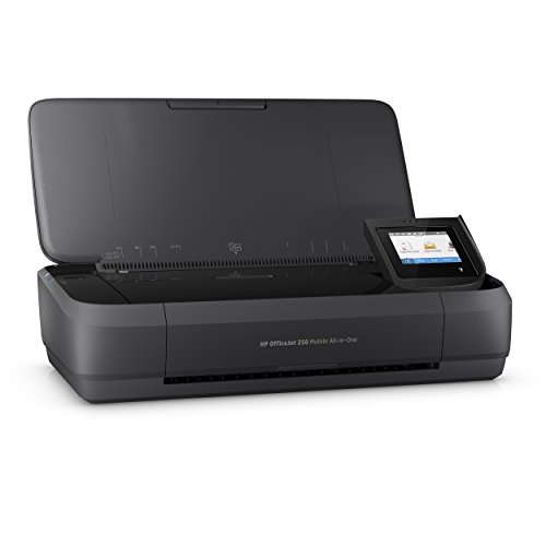 HP OfficeJet 250 mobiler Multifunktionsdrucker (Drucker Scanner, Kopierer, WLAN, ePrint, WiFi Direct, USB, 4800 x 1200 DPI) schwarz