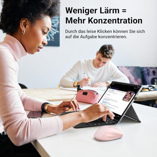 UGREEN 2.4G Maus kabellos mit 4000 DPI Wireless Mouse mit USB Empfänger | Ergonomisches Design, 18 Monate Akkulaufzeit, Funkmaus kompatibel mit Laptop Computer (Schwarz)