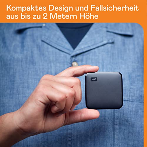 WD Elements™ SE SSD externe SSD 2 TB (USB 3.0-Schnittstelle, Plug-and-Play, 400 MB/s Lesegeschwindigkeit) Grau
