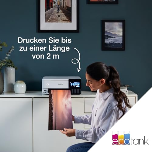 Epson EcoTank ET-8500 Tintentankdrucker | Fotodruck | 6-Farb-Tintensystem | WLAN | A4 | Drucken, Kopieren, Scannen | 10.9 cm Touchscreen | Duplexdruck | hinterer Papiereinzug
