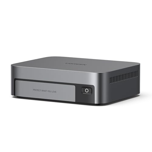 UGREEN NASync DXP480T Plus 4 Bay All Flash NAS für Kreativprofis (ohne HDD) | Intel Core i5-1235U, 10GbE & Wifi 6, 8GB DDR5 bis 64GB, Integrierte 128GB SSD, 4x M.2 NVMe, 8K HDMI, 2×Thunderbolt