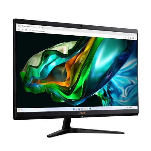 Acer Aspire C24 – 1800 Desktop-PC, Prozessor Intel Core i5 – 12450H, RAM 16 GB DDR4, 1024 GB SSD, Display 23,8 Zoll IPS FHD LED LCD, Intel UHD, WLAN, Webcam, Windows 11 Home