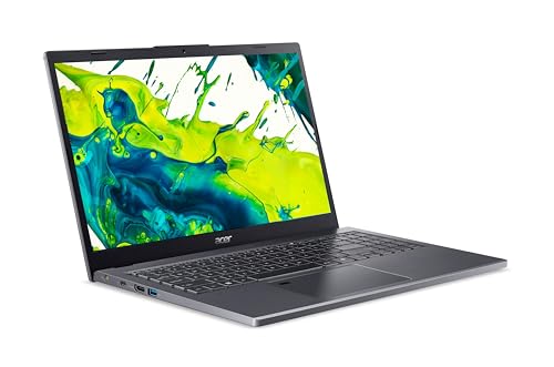 Acer Aspire 17 (A17-51GM-70DT) Laptop, 17.3-Inch FHD IPS Display, Intel Core 7 150U, 32 GB RAM, 1 TB SSD, NVIDIA GeForce RTX 2050, Windows 11, QWERTZ Keyboard, Grey