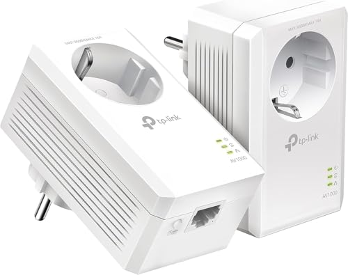 TP-Link TL-PA7027P KIT Powerline Netzwerkadapter weiß & Powerline Adapter Set TL-PA7017P KITweiß