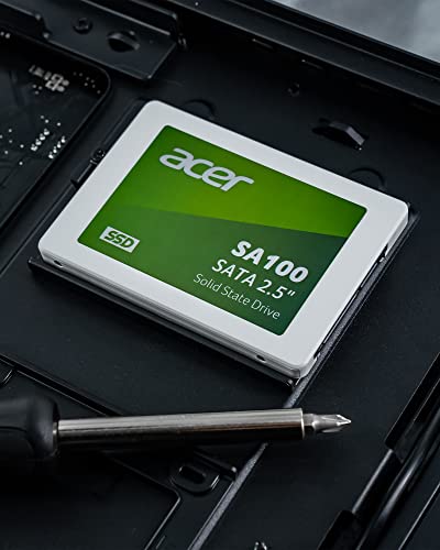 acer SA100 960GB SATA 6Gb/s 2,5 Zoll SSD – bis zu 560 MB/s Lesen & 500 MB/s Schreiben, interne Festplatte für Laptop PC - stoßfest & leise, ideal als System-Upgrade