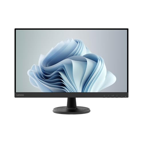 Lenovo D27-45 | Monitor | 27" Full HD | 75Hz | HDMI1.4 | VGA | Home Office | 1920x1080 Auflösung | 250 nits | 4ms Reaktionszeit | VA-Panel | Entspiegelt | Schwarz