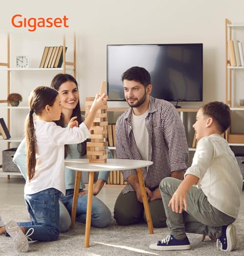 Gigaset Pure 120A - Schnurloses DECT-Telefon mit Anrufbeantworter - ECO DECT - Anrufschutz - beleuchtetes Display - hörgerätekompatibel, anthrazit schwarz [Kompatibel in DE, IT, FR, NL, BE, Che, AUT]