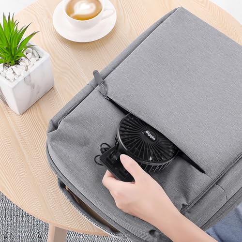 Bigqin USB Ventilator, Mini Tischventilator Fan Lüfter mit 3 Geschwindigkeiten, tragbarer Ventilator Klein für Büro, Schlafzimmer, Camping - Schwarz