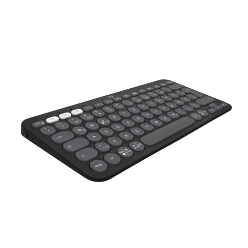 Logitech Pebble Keys 2 K380s, kabellose Multi-Device Bluetooth-Tastatur
