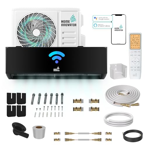 Homeinnovator Quick Connect 12000 BTU Split Klimaanlage und Heizung – energieeffiziente 230V-Klimaanlage mit komplettem Installationssatz – Inverter-Klimaanlage