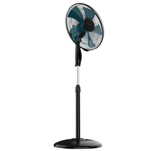 Cecotec Standventilator 515 WindLite Pro. 56 W Leistung, 40 cm Durchmesser, 5 Aerodynamische Fl&uuml;gel, 3 Geschwindigkeitsstufen, Automatische Oszillation, Teleskopstange und Sicherer Stand