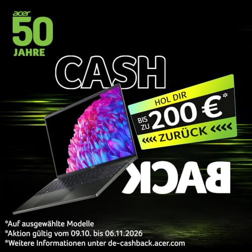 Acer Aspire Go 17 | Laptop | Core 3 | 8GB | 512GB | mit Netzteil | 17" FHD IPS Display | Intel Core 3 N355 | 8GB RAM | 512GB SSD | Intel Grafik | Windows 11 | QWERTZ Tastatur | AG17-31P-3285