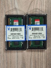 Kingston 8GB (2x4GB Kit) DDR3-1600 SO-DIMM RAM KVR16S11S8/4 PC3-12800S CL11 1,5V