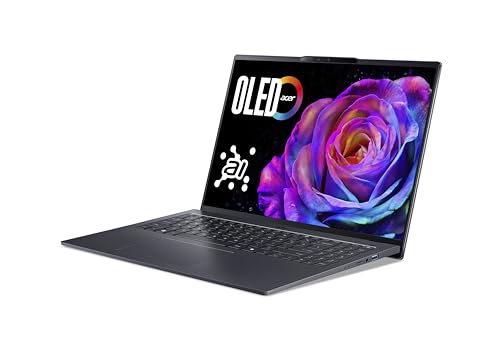 Acer Swift Go 16 OLED (SFG16-73-7943) KI Laptop, 16" WUXGA+ OLED 120Hz Display, Intel Core Ultra 7 255H, 16 GB RAM, 1 TB SSD, Intel Arc 140T GPU, Windows 11, QWERTZ Tastatur, grau