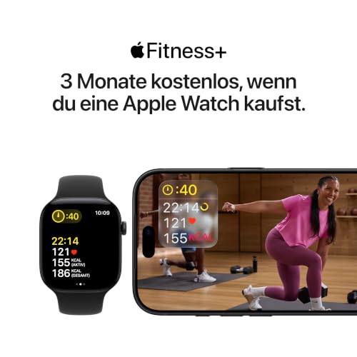 Apple Watch Ultra 4 GPS + Cellular, 49 mm Titangehäuse Schwarz | Smartwatch, Ocean Armband Halbtransparentes Schwarz, Fortschrittliches Gesundheits- und Fitnesstracking