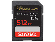 SanDisk Extreme PRO SDXC Speicherkarte 512 GB, 200 MB/s OHNE OVP