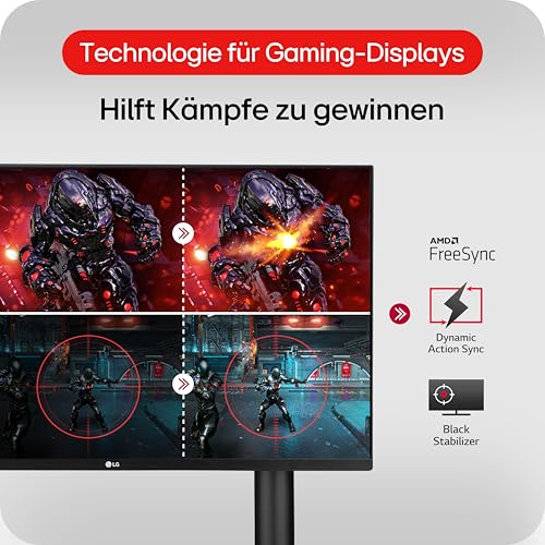 LG Ultrafine Ergo 32UN880K-B.AEU (32 Zoll) 4K UHD IPS Monitor, HDR10, USB-C (60W), Ergonomischer Standfuß, Schwarz