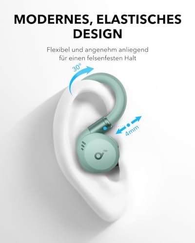 Soundcore by Anker Sport X20, kabellose Workout Kopfhörer Flexible Passform