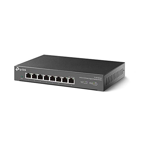 TP-Link TL-SG108-M2 8× 2.5-Gigabit Ports Ethernet LAN Switch(Plug-and-Play,Metallgehäuse, QoS, IGMP-Snooping, Ideal für 2.5G NAS, Server, Gaming-Computer, WiFi 6 AP, 4K-Video) schwarz