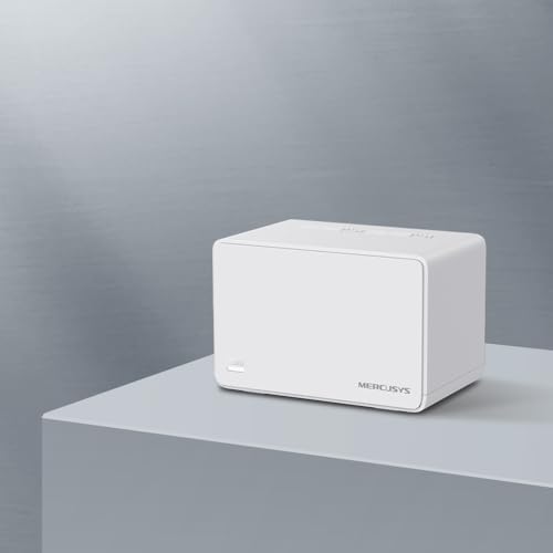 Mercusys Halo H80X Mesh-WLAN-Set (1er-Pack), Wi-Fi 6 AX3000 Dualband-Router & Repeater, 3 × Gigabit-Anschlüsse pro Einheit, MU-MIMO, WPA3, Kindersicherung, empfohlen für Häuser mit 1–2 Schlafzimmern