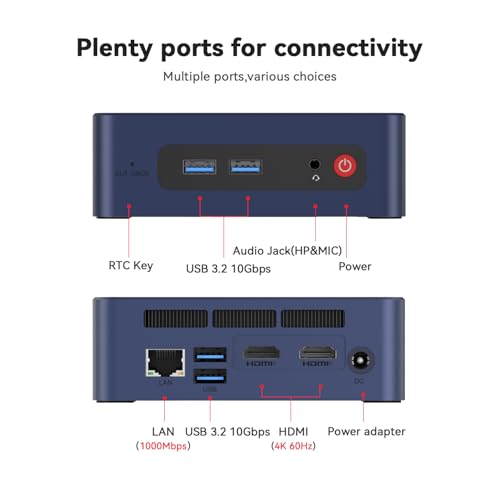 Beelink Mini PC SER3, AMD Ryzen 5 3500U 4C/8T, 16G DDR4 RAM 256G SSD | Mini Computer Windows 11 Pro, 4K@60Hz Dual Display, Mini Desktop WiFi5/BT5.0/1000M LAN