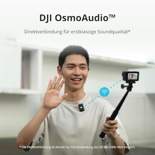 DJI Osmo Action 4 Essential-Combo, 4K/120fps Action-Kamera | 1/1,3-Zoll-Sensor, Low-Light-Aufnahmen, 10-Bit- und D-Log M-Farbleistung, langlebiger 1.770 mAh-Akku