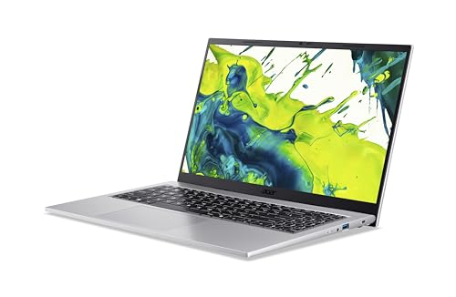 Acer Aspire Go 16 (AG16-71P-52ML) Laptop, 16" WUXGA IPS 120Hz Display, Intel Core 5 120U, 16 GB RAM, 1 TB SSD, Intel Grafik, Windows 11, QWERTZ Tastatur, Silber