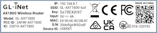 GL.iNet GL-AXT1800 Slate AX Mobiler Taschen-WLAN 6 Reiserouter mit VPN | Dualband WLAN 6 mit bis zu 1800 Mbit/s, MU-MIMO und OFDMA, verbindet bis zu 120 Geräte gleichzeitig