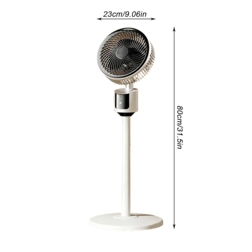 Gungtj Bodenventilator, leistungsstark, leise Kühlung, Luftzirkulation, betriebener Ventilator, Luftzirkulator, für Zuhause, Schlafzimmer, Wohnzimmer, Büro, Studentenwohnheim, Wohnung, Innen- und