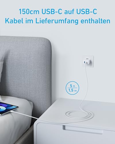 Anker 20W USB C Ladegerät, Netzteil USB C, PD Schnellladegerät