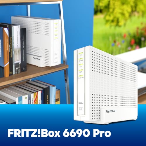 FRITZ!Box 6690 Pro | Router | Kabel-Anschluss | Wi-Fi 7 bis zu 12,2 GBit/s | Triband-WLAN (2,4/5/6 GHz), Kabel bis zu 6 GBit/s mit DOCSIS 3.1, Smart Home & Telefonie Zentrale, WLAN Mesh, Made in Europe