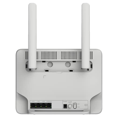 STRONG - 4G+ LTE Router 1200 - Mobiler Hotspot - Bis zu 300 Mbps 4G / 1200 Mbps WLAN - Ideal für IPTV, HD Streaming, Gaming - 4 Gigabit LAN-Anschlüsse - Für alle SIM-Karten geeignet - weiß