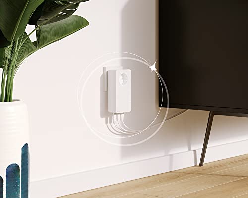 devolo Magic 2 Triple Erweiterungsadapter, Powerline Adapter, bis zu 2.400 Mbit/s, 3x Gigabit-Anschlüsse, ideal für Gaming, dLAN 2.0, Weiß