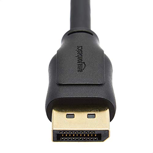 Amazon Basics DisplayPort-Kabel 1.4, 8K@60Hz, 4K@120Hz, 0,9m, Schwarz
