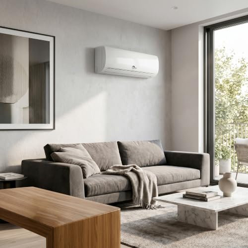 Wand-Split-Klimaanlage Inverter (Kühlen/Heizen) 3,4 kW / 12000 BTU Osmozra + Zubehör (7 m) Sannover