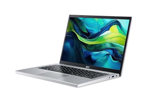 acer Aspire 14 AG14-22P-R909 Laptop 14 Zoll WUXGA IPS 60 Hz (AMD Ryzen 5-7520U, 16 GB RAM, 512 GB SSD, AMD Radeon Graphics, Windows 11 Home), Silber, französische AZERTY-Tastatur