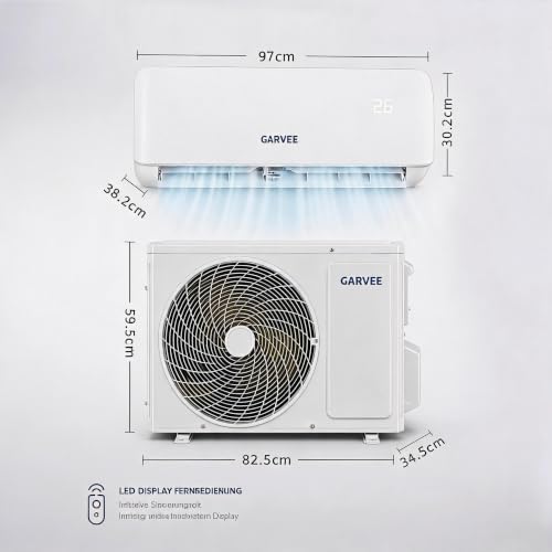Zstar Split-Klimaanlage Inverter 24000 BTU (7,2 kW) Warm-/Kaltwandfarbe A++/A++ - Ultra-leise 19 dB - WLAN + App - Aktivkohlefilter - antibakterieller Verdampfer R32 - Lackierset