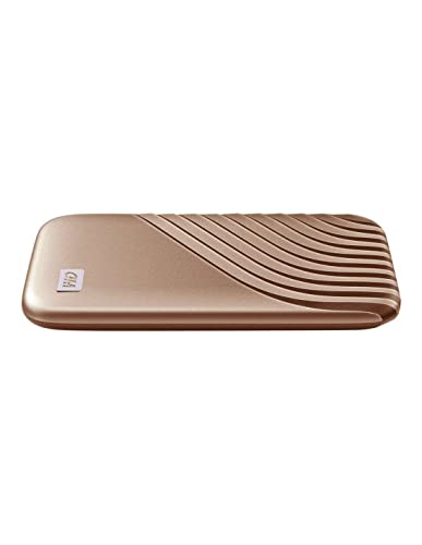 WD My Passport SSD 1 TB mobiler SSD Speicher (NVMe-Technologie, USB-C und USB 3.2 Gen-2 kompatibel, Lesen 1050 MB/s, Schreiben 1000 MB/s) Rose Gold