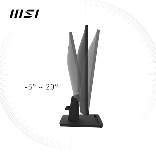 MSI PRO MP252, IPS Monitor, 24.5" FHD, 100 Hz | 1920 x 1080, 1ms, augenschonender Bildschirm, integrierte Lautsprecher, neigungsverstellbar – HDMI 1.4b, D-Sub (VGA)