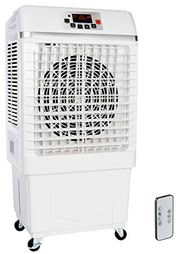 Sichler Haushaltsgeräte Luftkuehler: 2in1-Luftkühler & Luftbefeuchter mit Ionisator, 26 Liter, 100 W, 25 m² (Klimaanlage mit Luftreiniger, Luftkühler mit Staubfilter, Kühl)
