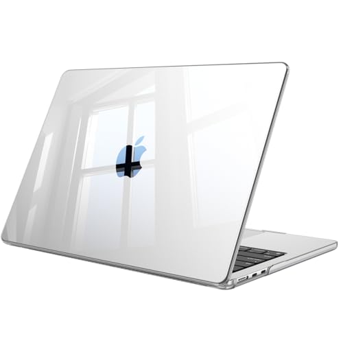 Fintie Hülle Kompatibel mit MacBook Air 13,6 Zoll M5 M4 M3 M2, Transparent | A3449 A3240 A3113 A2681 (2026-2022), Ultradünne Hartschale Schutzhülle Snap Cover