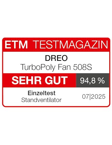 DREO Smart Standventilator mit RGB Light, 120° +120° Oszillierender Ventilator mit Fernbedienung, 20dB Leiser Bodenventilator für Schlafzimmer, 8H Timer, Silber