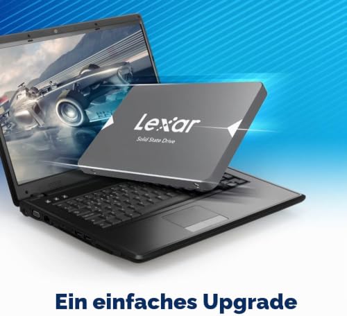 Lexar NS100 2,5" SATA III (6Gb/s) Interne SSD 512GB, Solid-State-Laufwerk, SSD Festplatte Interne bis zu 550 MB/s Lesen, SATA SSD für Laptop, Desktop-Computer/PC