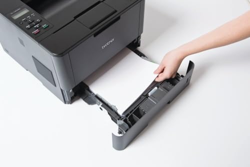 Brother HL-L5000D A4 monochrom Laserdrucker (Drucken, 1.200 x 1.200 dpi, USB, Print AirBag für 200.000 Seiten, 40 Seiten/Min.), Dark Grau/ Schwarz
