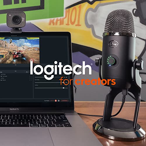Logitech G Blue Microphones Yeti Mikrofon für Aufnahmen, Gamer USB-Mikrofon | Professionelles Youtube-Mikrofon für Streaming, Podcasting, Gaming, Voiceover, Plug 'n Play auf PC und Mac, PC-Mikrofon
