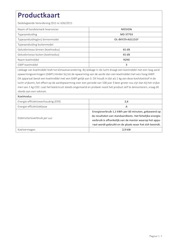 MEDION Smarte Mobile Klimaanlage mit Abluftschlauch P1002 (10000 BTU, mobil, inkl. Fensterabdichtung, bis 34m², 3in1 Kühlen Entfeuchten Ventilieren, App- und Sprachsteuerung, Schlafmodus, MD 37733)