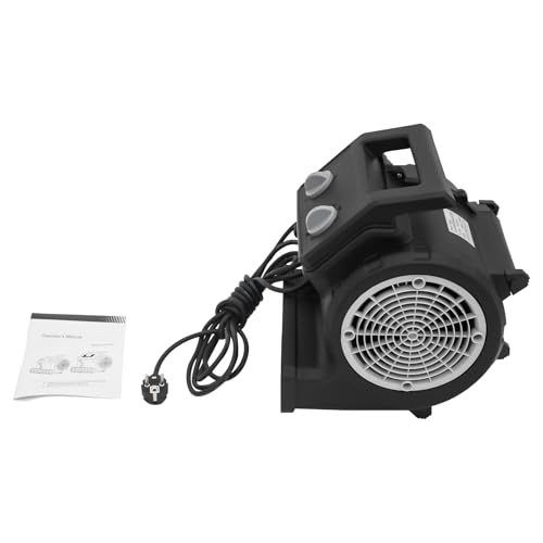 YUNRUX Bodenventilator 0°45°90° Windbläswinkel Turbolüfter 8m/s 12m/s 15m/s Windgeschwindigkeit Bodentrockner 20 bis 120 Min Timing-Funktion Luftentfeuchter Innenbereich Trocknungsgerät Bautrockner