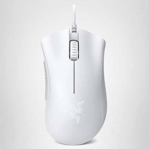 Razer DeathAdder Essential (2021) - Essentielle Gaming-Maus mit optischem 6.400-DPI-Sensor - Ergonomisches Gehäuse - Extra robust - PC/Mac | Weiß
