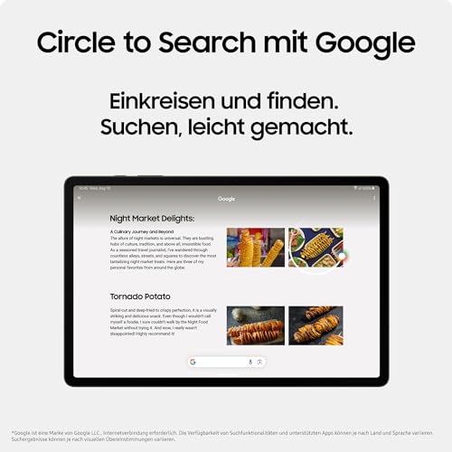 Samsung Galaxy Tab S9+ AI-Android-Tablet, 5G, 512 GB / 12 GB RAM, MicroSD-Kartenslot, Inkl. S Pen, Simlockfrei ohne Vertrag, Graphit, Inkl. 36 Monate Herstellergarantie [Exklusiv bei Amazon]