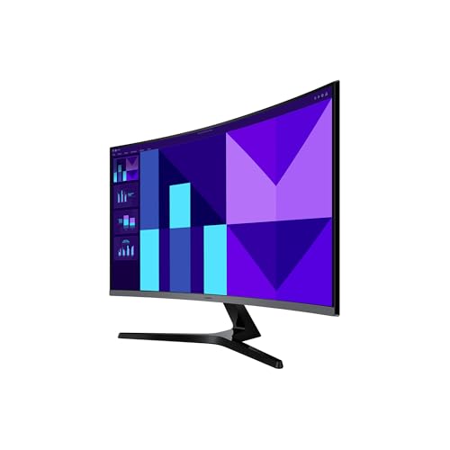 SAMSUNG 32 Zoll Essential S3 S39GD, Full HD (1.920 x 1.080), Computer-Monitor, PC-Bildschirm, 100 Hz, 1800R Curved, Game Mode, Eye Saver Mode, LS32D396GAUXEN